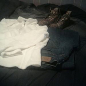 Womens Lands End fleece pull over size L 14/16